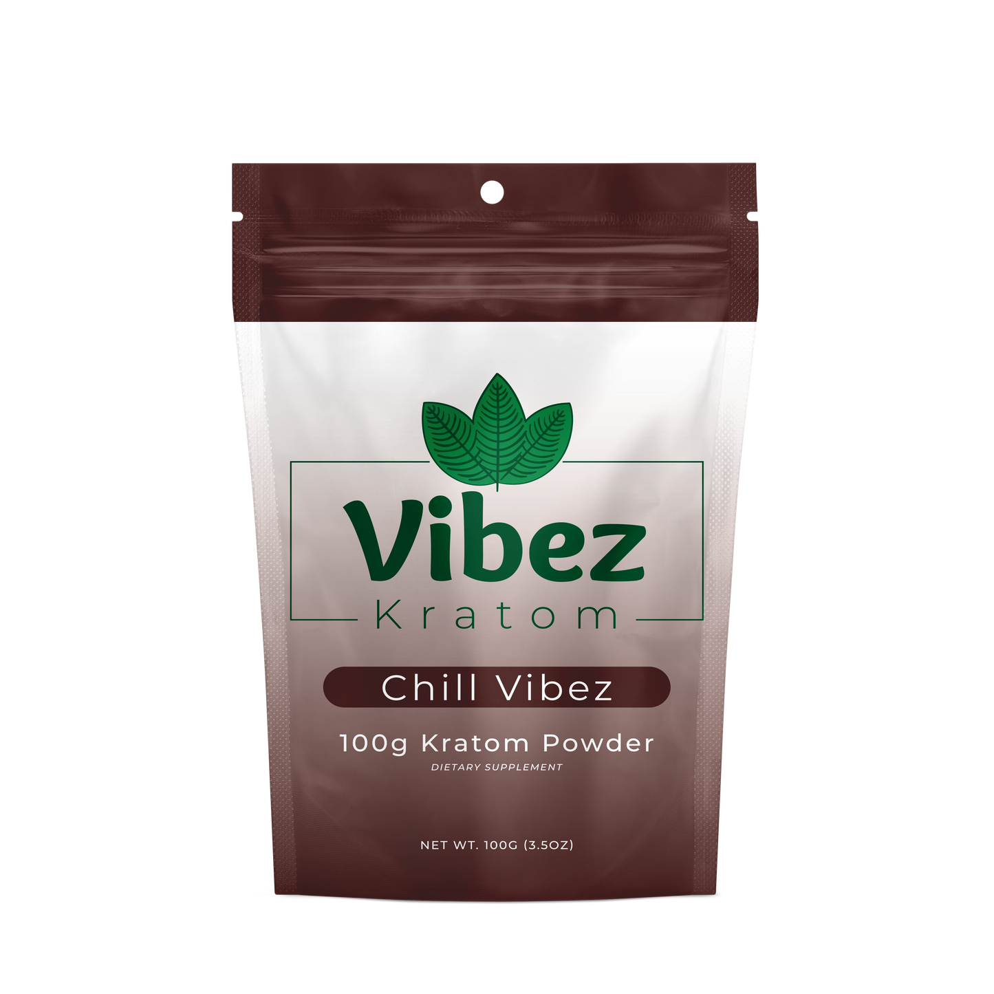 Vibez Kratom Chill Vibez Powder 100 grams Red Kratom 