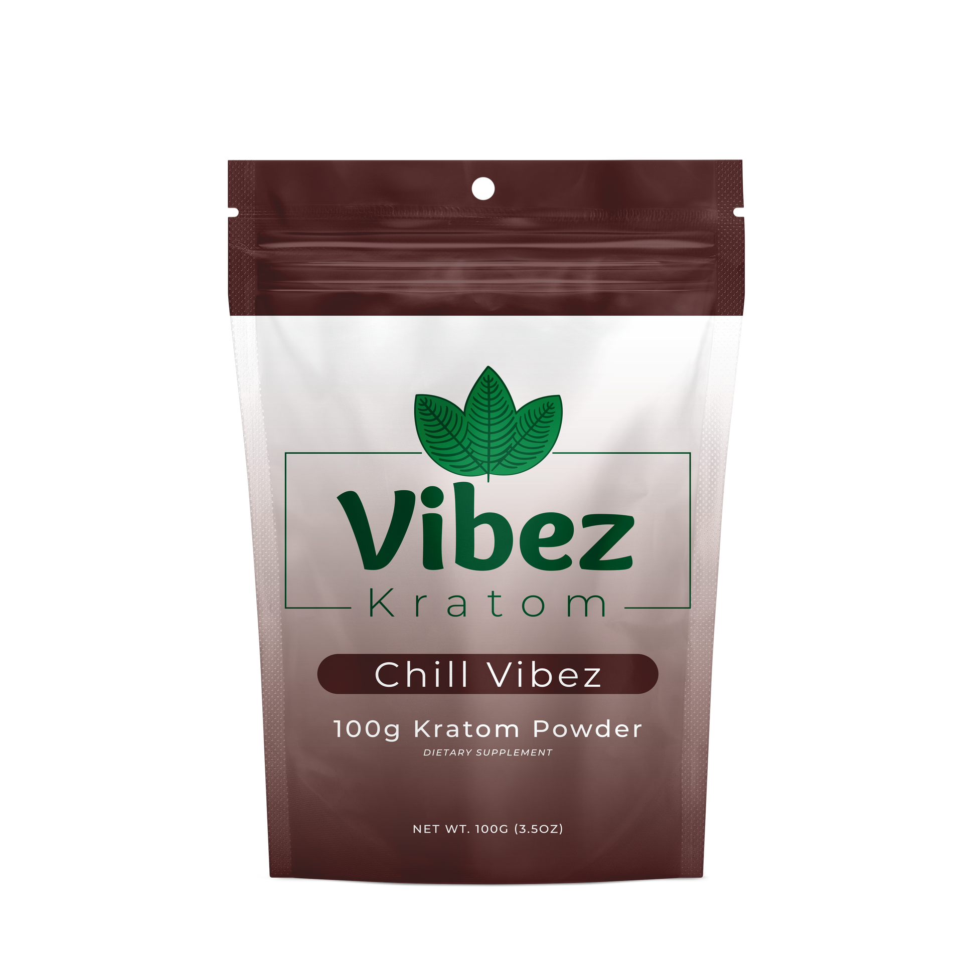 Vibez Kratom Chill Vibez Powder 100 grams Red Kratom 