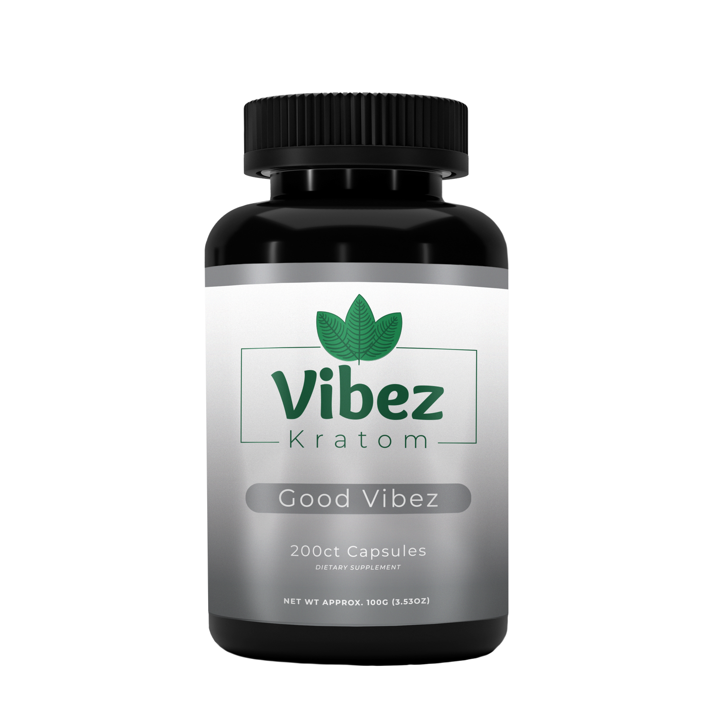Vibez Kratom - Good Vibez White 200 Capsules